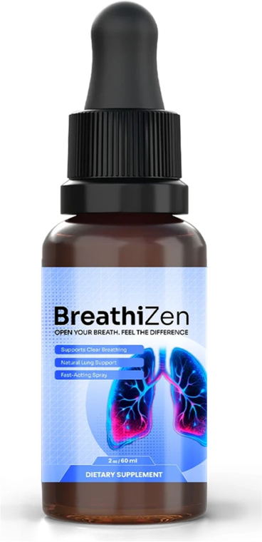 One bottle of BreathiZen liquid drops