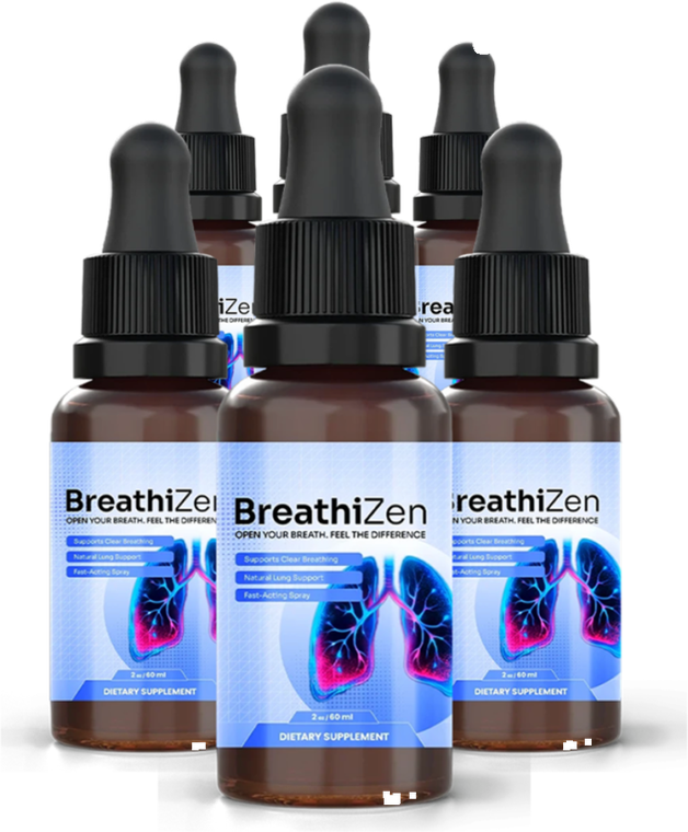 6 Bottles of BreathiZen liquid drops